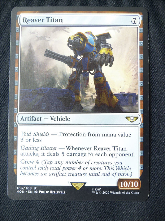 Reaver Titan - 40K - Mtg Card #14C