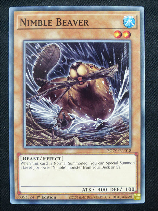 Nimble Beaver EGO1 - 1st ed Yugioh Card #10P