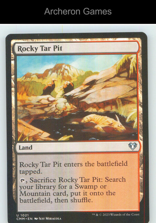 Rocky Tar Pit CMM 1021 UC MTG Card NM/EX+