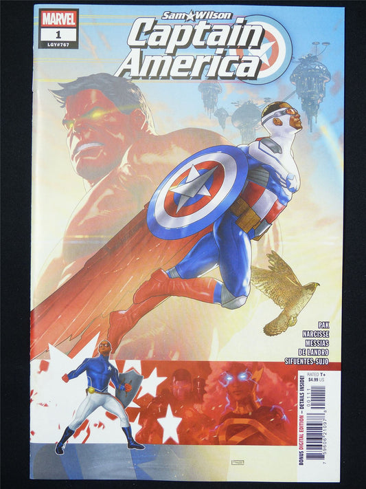 Sam Wilson CAPTAIN America #1 - B&B Marvel Comic #76X