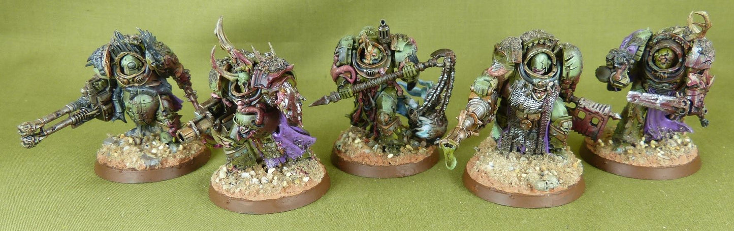 Blightlord Terminators - Death Guard - Painted - Warhammer AoS 40k #2B9