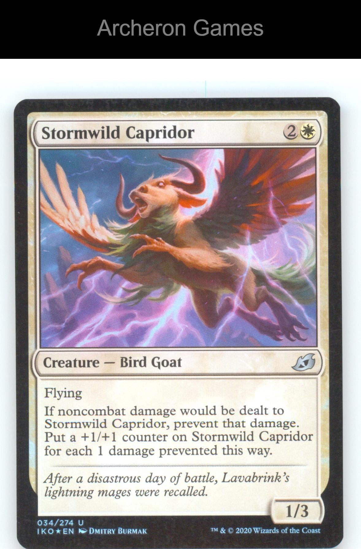 Stormwild Capridor IKO 34 UC MTG Card Ikoria: Lair of Behemoths Foil
