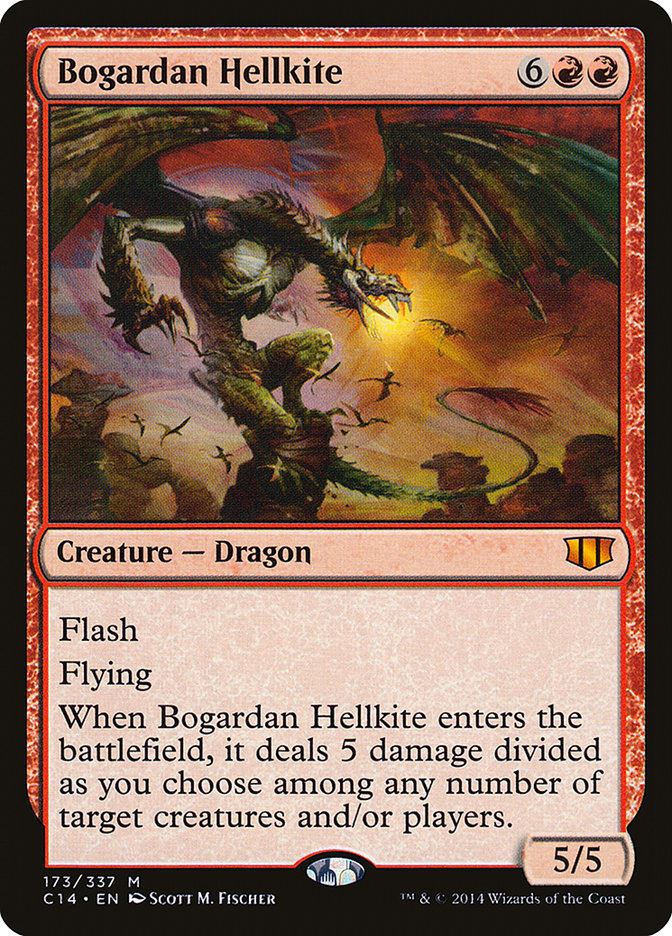 Mtg: C14 : Bogardan Hellkite -  - NM