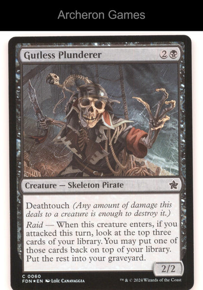 Gutless Plunderer FDN 60 C MTG Card Foundations