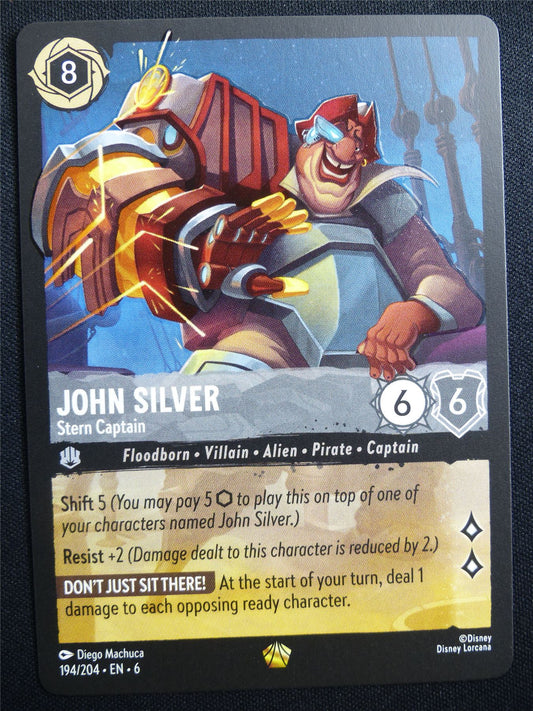 John Silver Stern Captain 194/204 - Lorcana Card #476