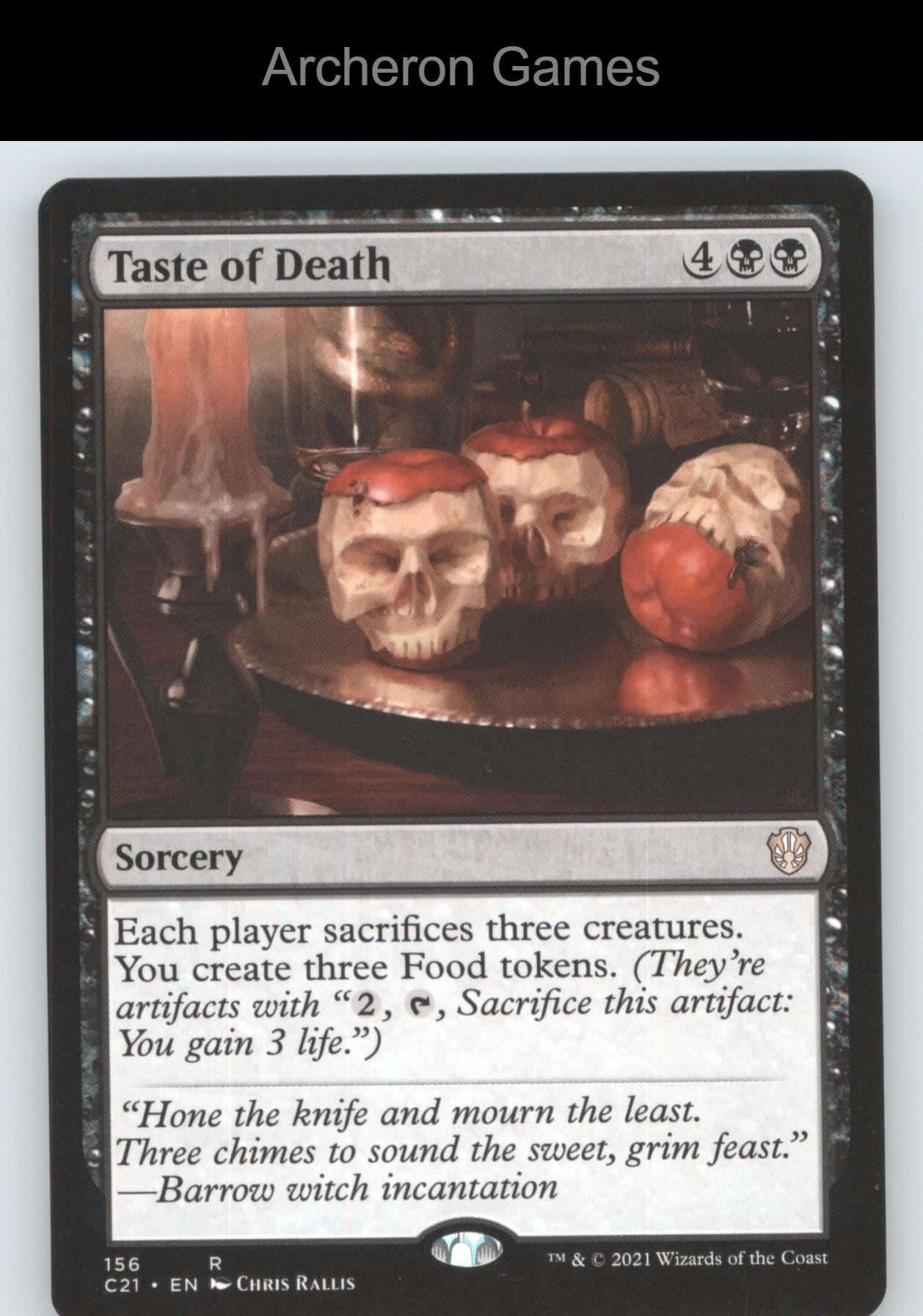 Taste of Death 156 R MTG Card Commander 2021