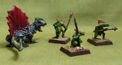 Classic Metal Salamander Spawn of Chotec painted - Seraphon - Warhammer AoS #2OX