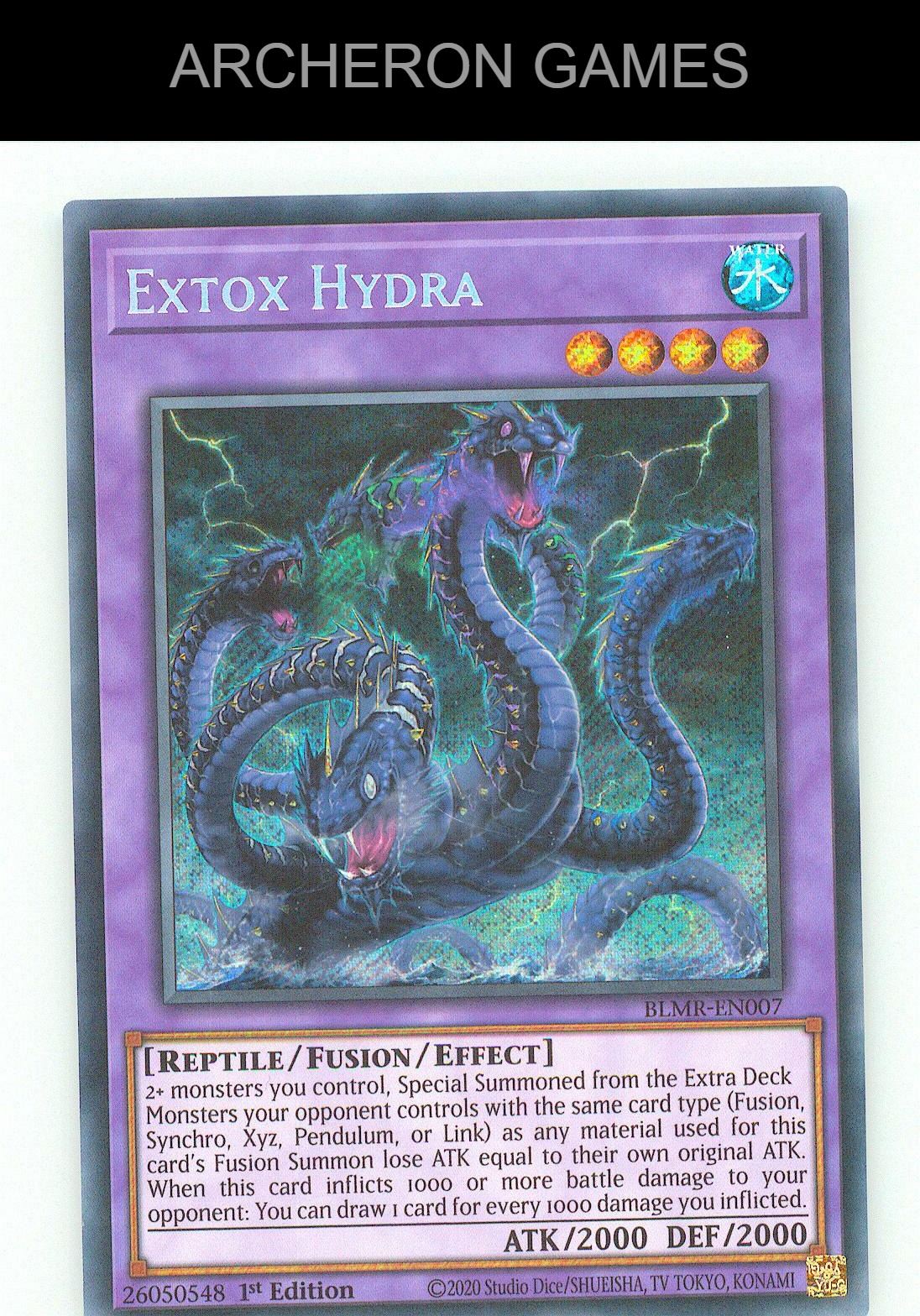 Extox Hydra (Quarter Century Secret Rare) SEC YUGIOH Card