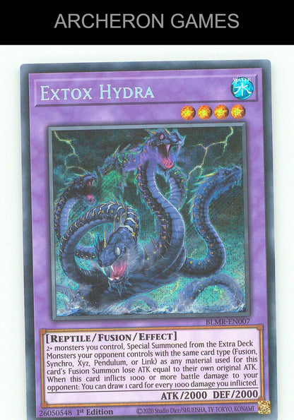 Extox Hydra (Quarter Century Secret Rare) SEC YUGIOH Card
