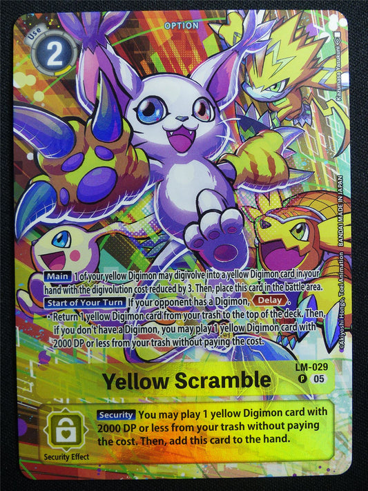 Yellow Scramble LM-029 Promo Foil - Digimon Card #30E