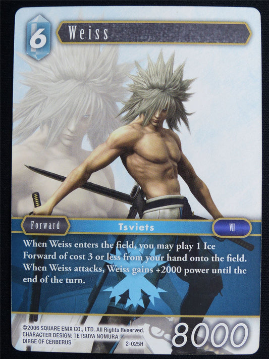 Weiss 2-025H - Final Fantasy Card #4T3