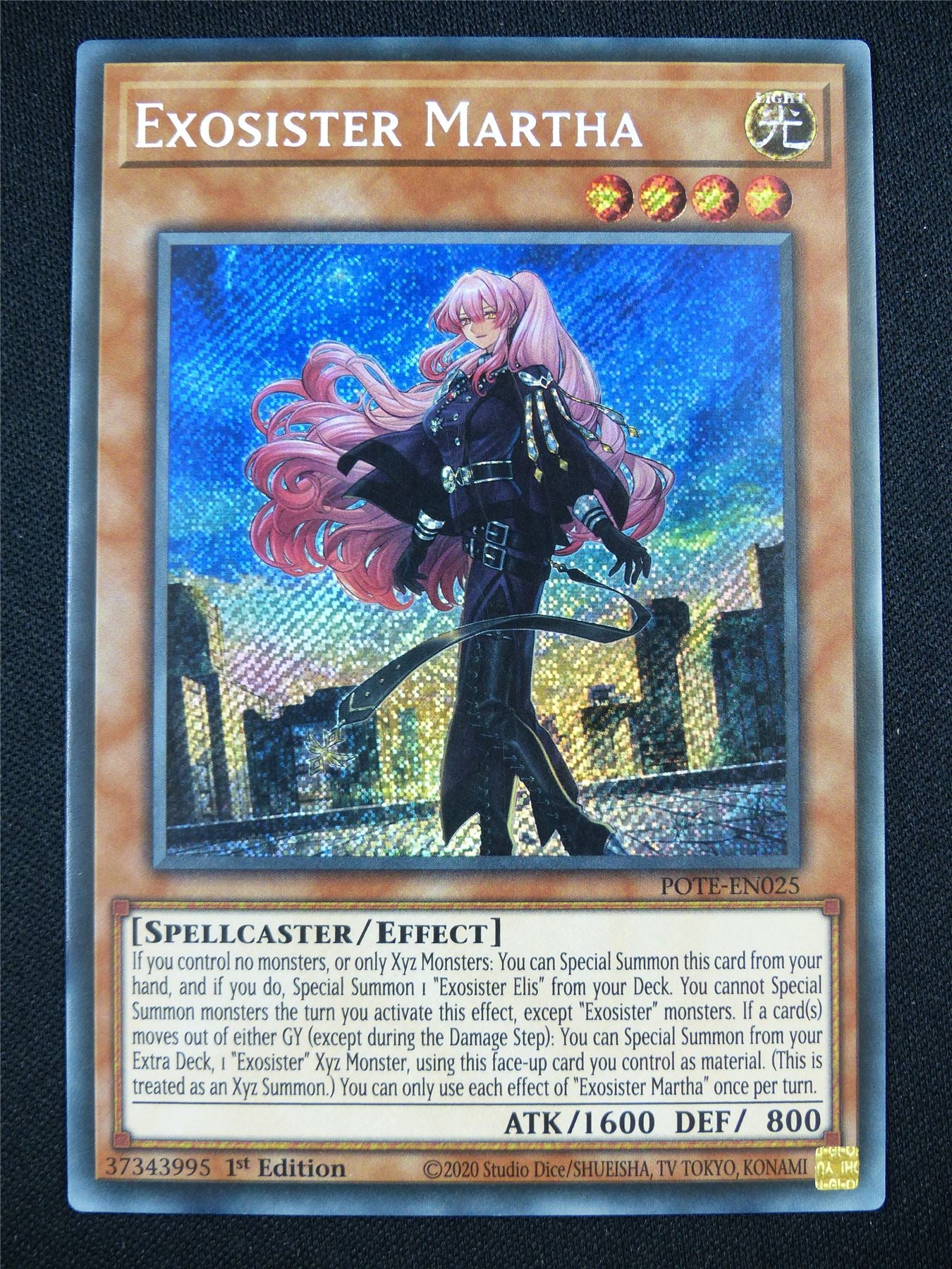 Exosister Martha POTE Secret Rare - 1st ed Yugioh Card #2AV