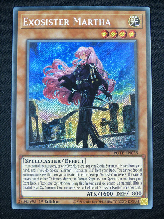 Exosister Martha POTE Secret Rare - 1st ed Yugioh Card #2AV