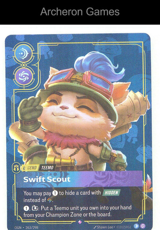 Teemo - Swift Scout OGN 263/298 R Origins Riftbound Card