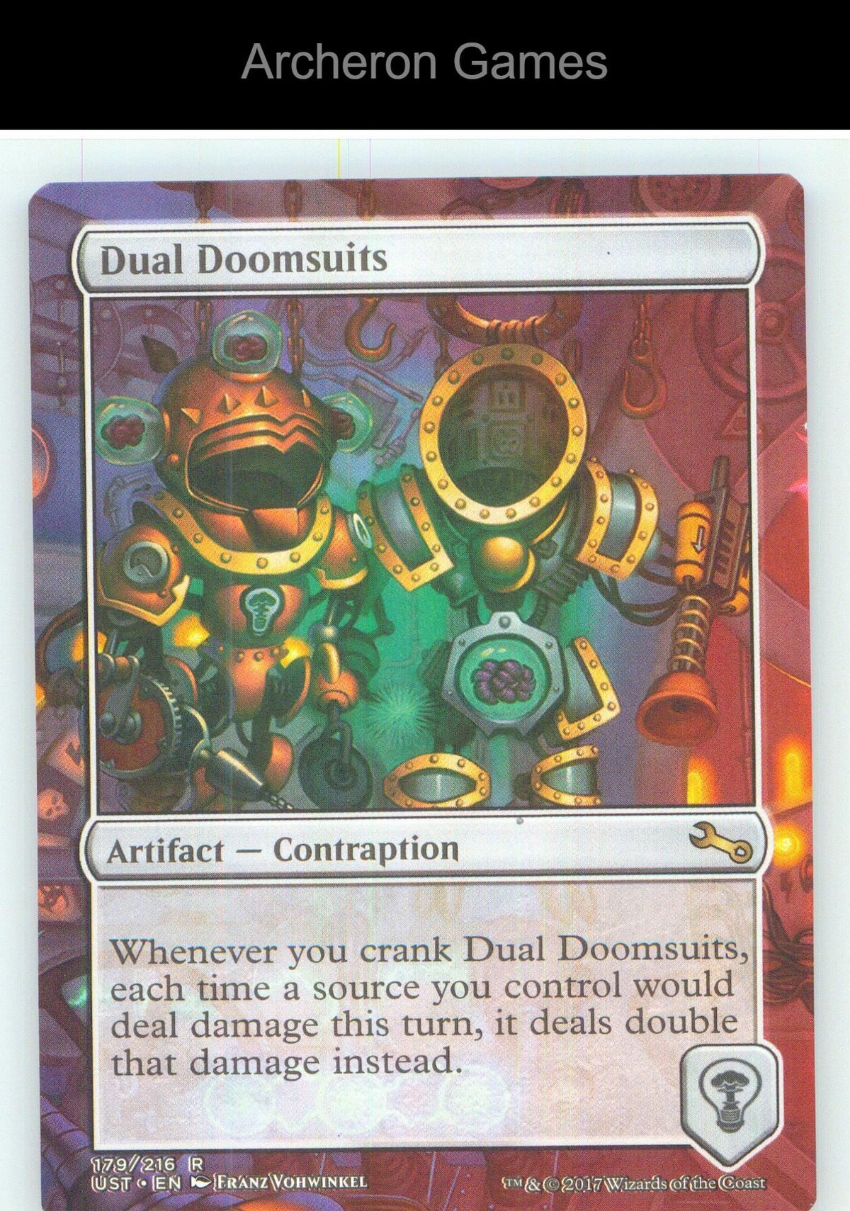 Dual Doomsuits UST 179 R MTG Card NM/EX+