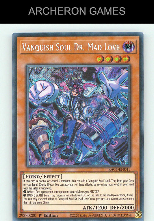 Vanquish Soul Dr. Mad Love (PUR) SEC YUGIOH Card