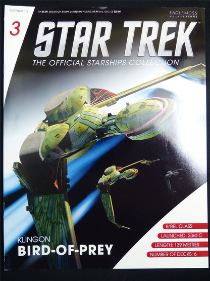 Star Trek The official Starships Collection #3 -  Eaglemoss Magazine #2WK