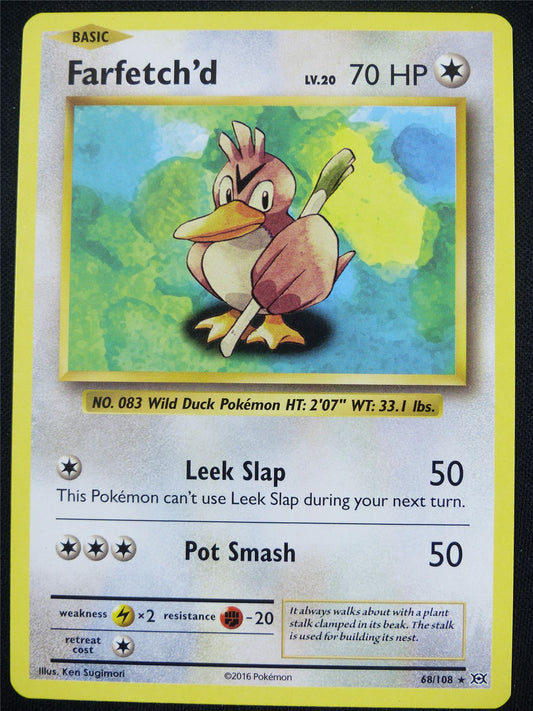 Farfetch'd 68/108 Evolutions - Pokemon Card #4F5