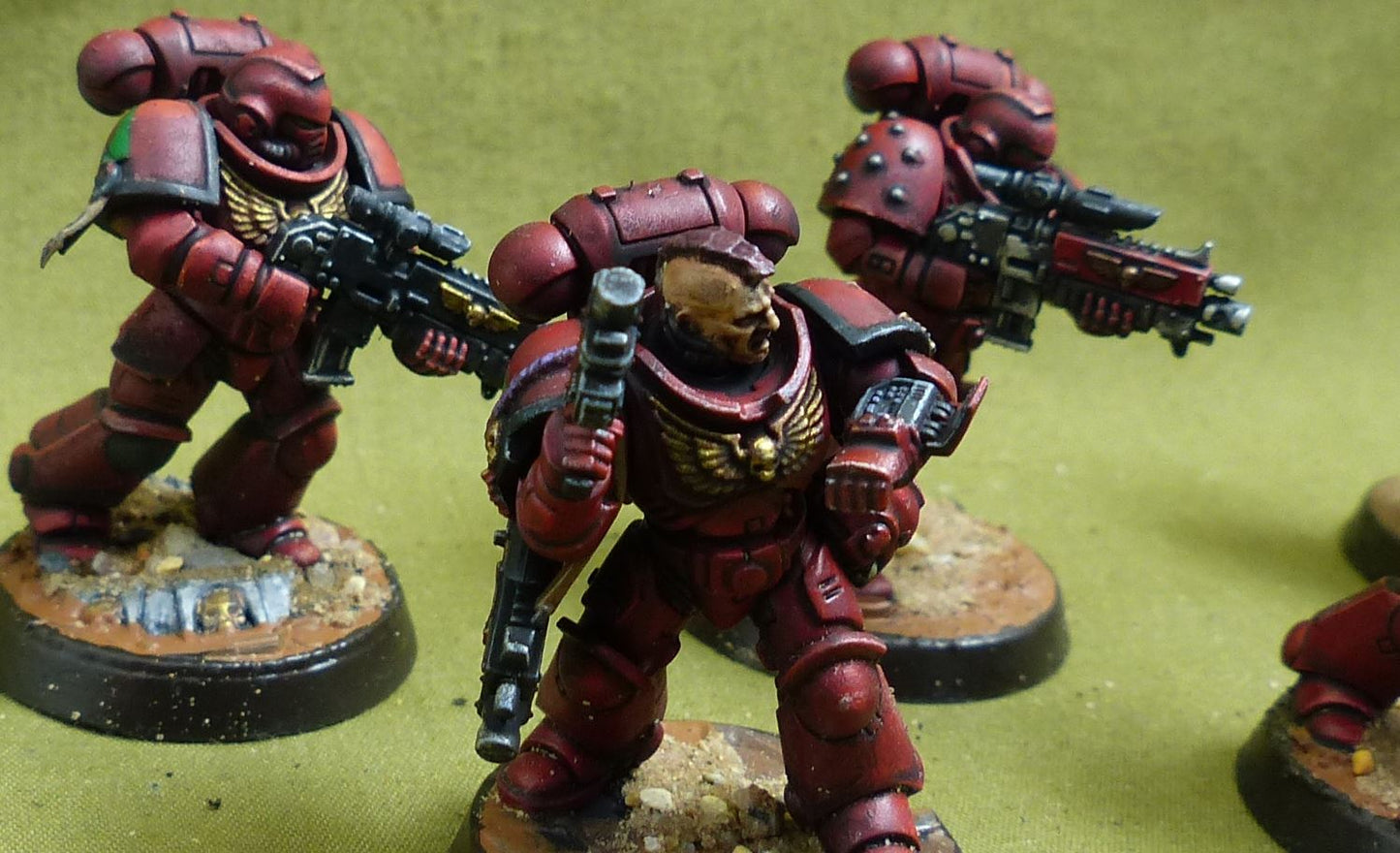 Intercessor Squad set of 5 painted - Blood Angels - Warhammer 40K #5BZ