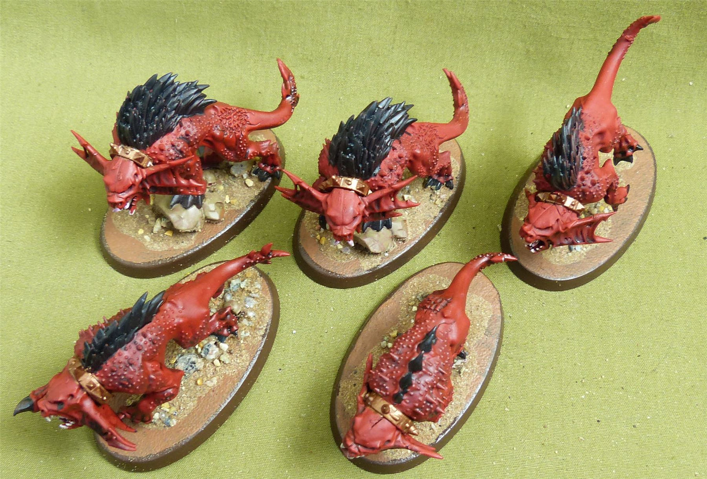 Flesh Hounds painted - Blades of Khorne - Warhammer AoS #KK