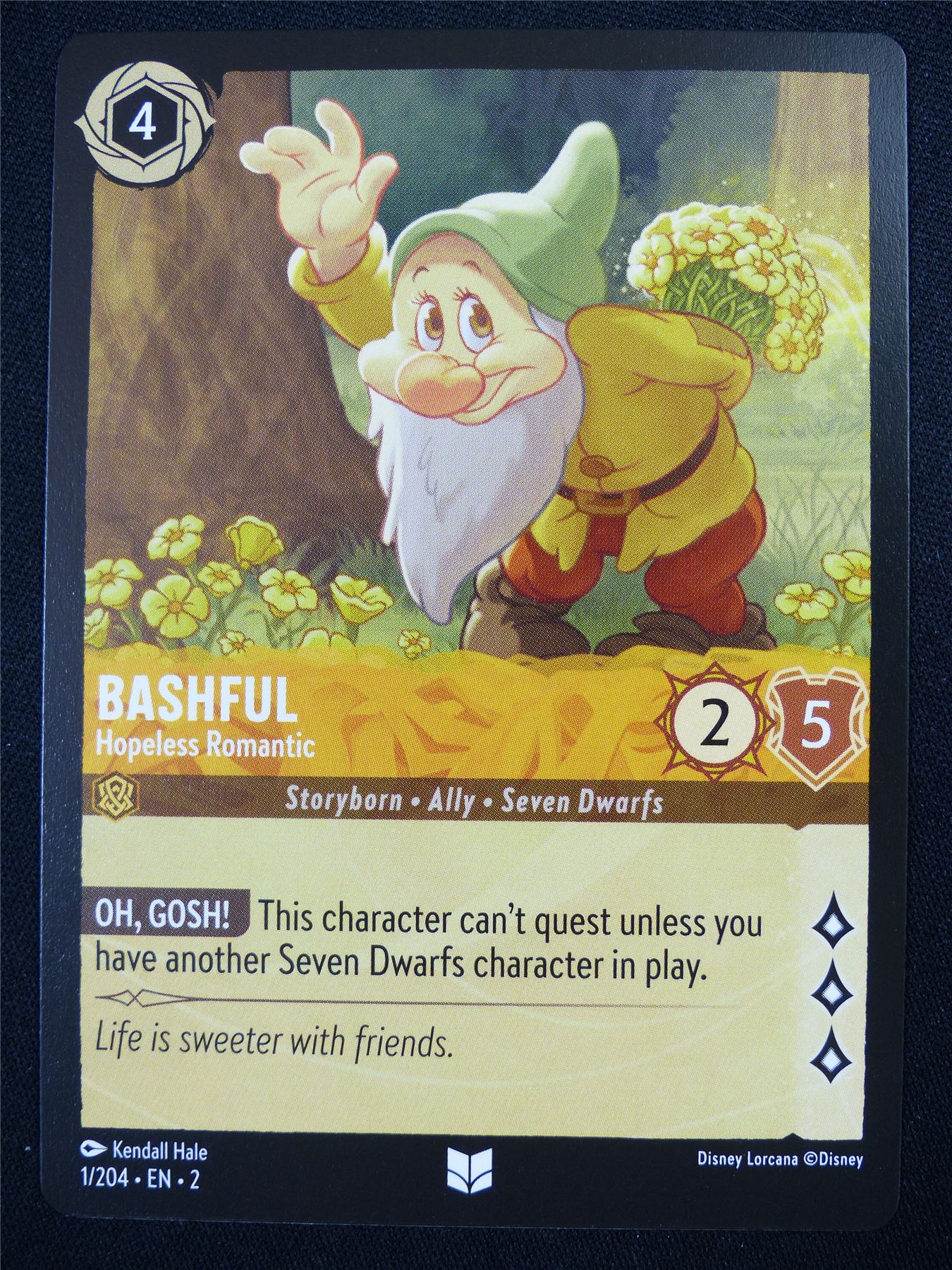 Bashful Hopeless Romantic 1/204 - Lorcana Card #4S8