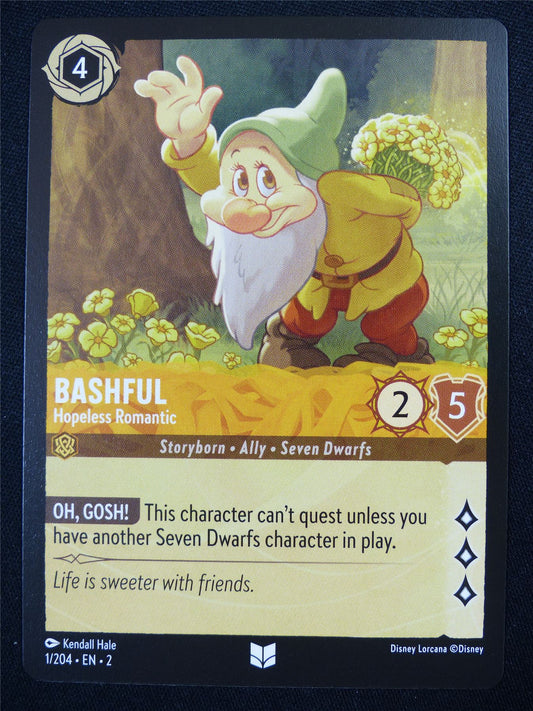 Bashful Hopeless Romantic 1/204 - Lorcana Card #4S8