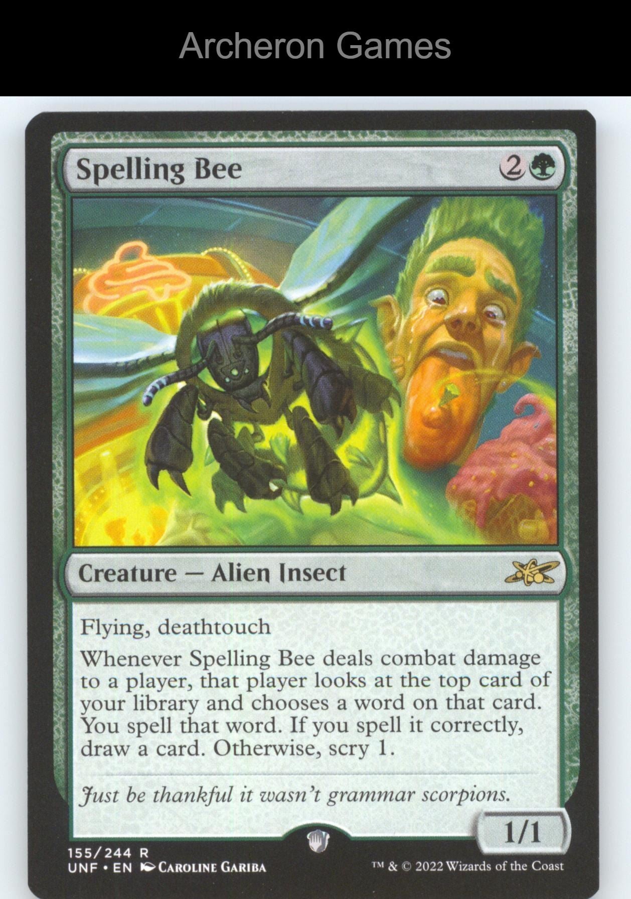Spelling Bee 155 R MTG Card Unfinity