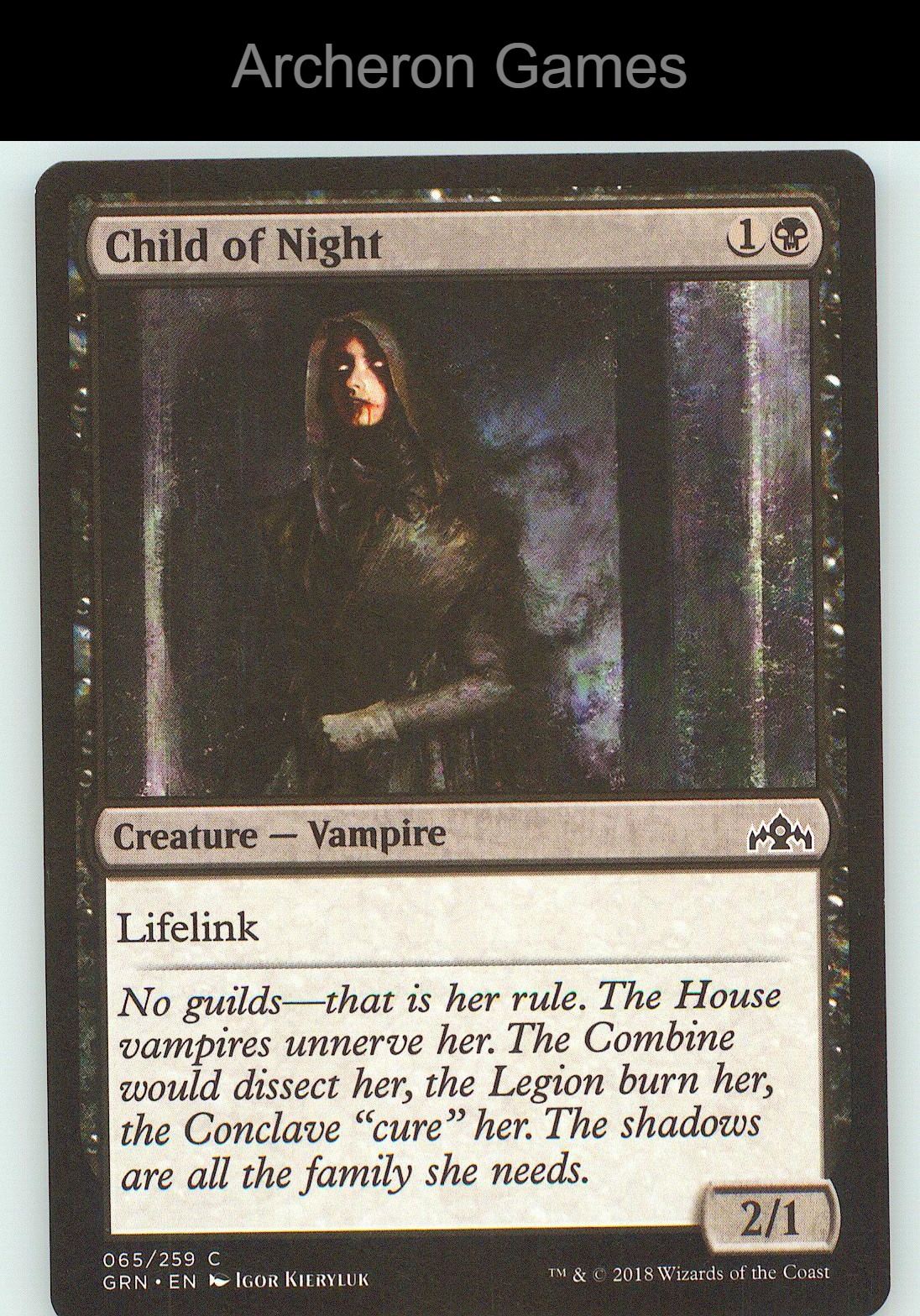 Child of Night GRN 65 C MTG Card NM/EX+