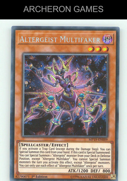 Altergeist Multifaker SEC YUGIOH Card