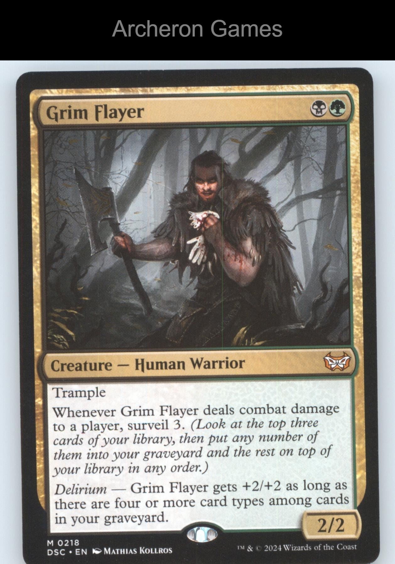 Grim Flayer 218 Mythic MTG Card Commander: Duskmourn: House of Horror