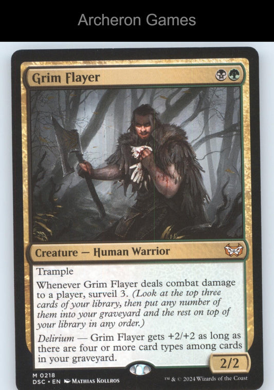 Grim Flayer 218 Mythic MTG Card Commander: Duskmourn: House of Horror