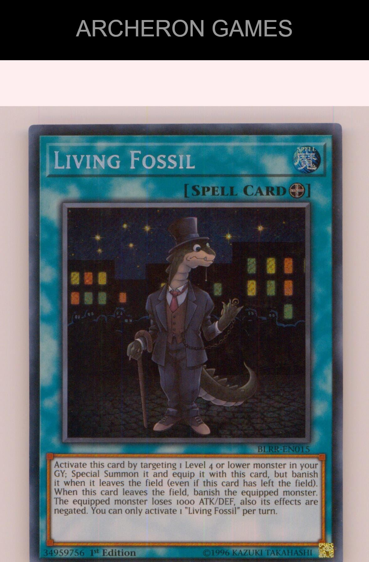 Living Fossil SEC YUGIOH Card 1st Edition