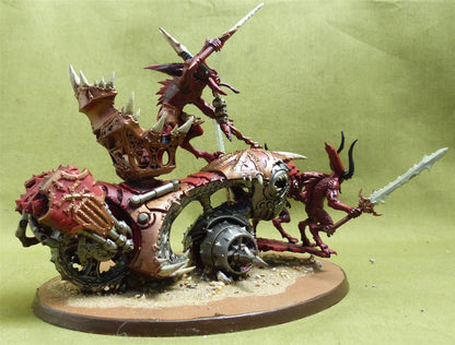 Rendmaster Herald of Khorne on Blood Throne painted - Chaos Daemons - Warhammer 40K #JZ