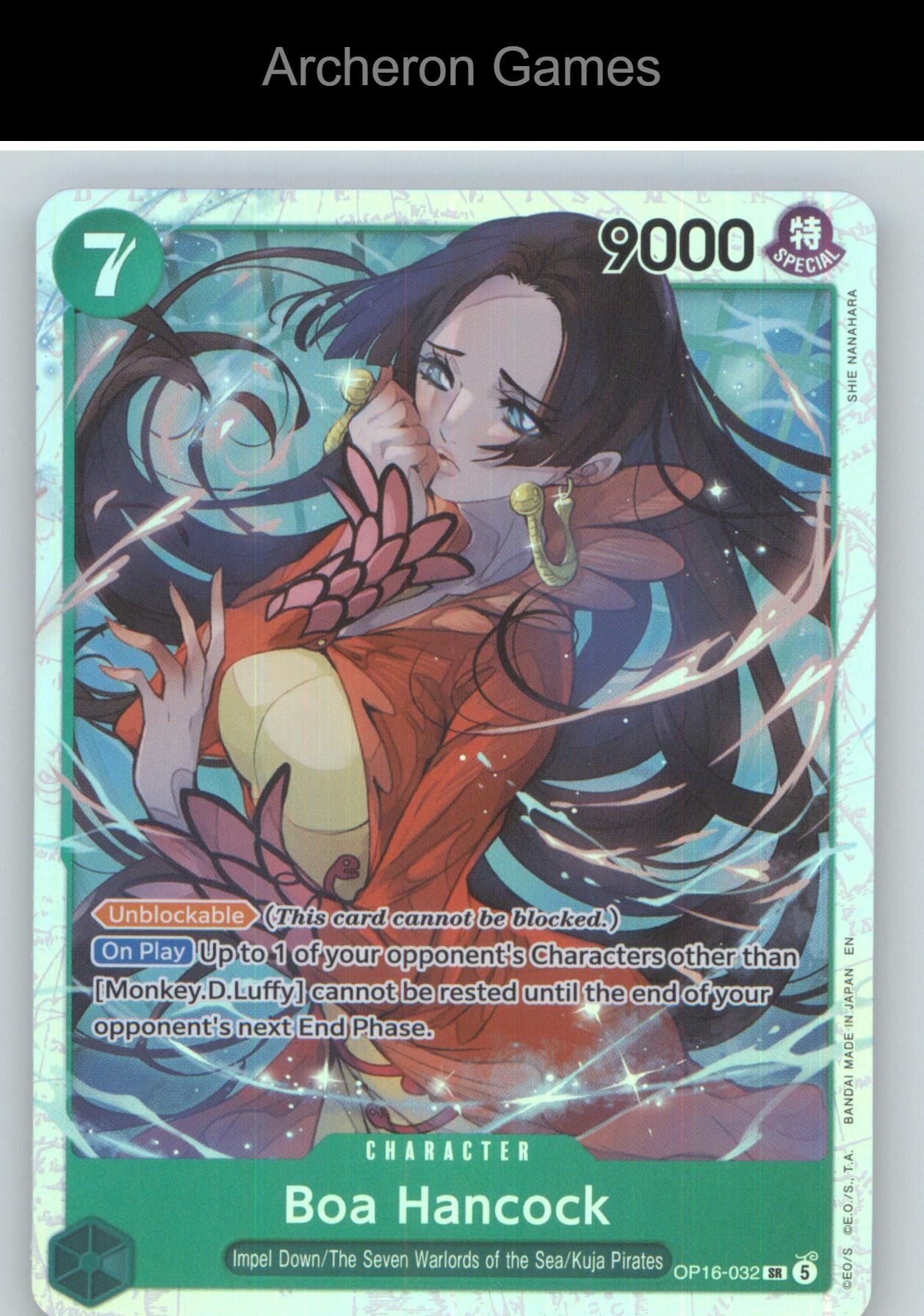 Boa Hancock OP16-032 One Piece Card NM/EX+ Foil