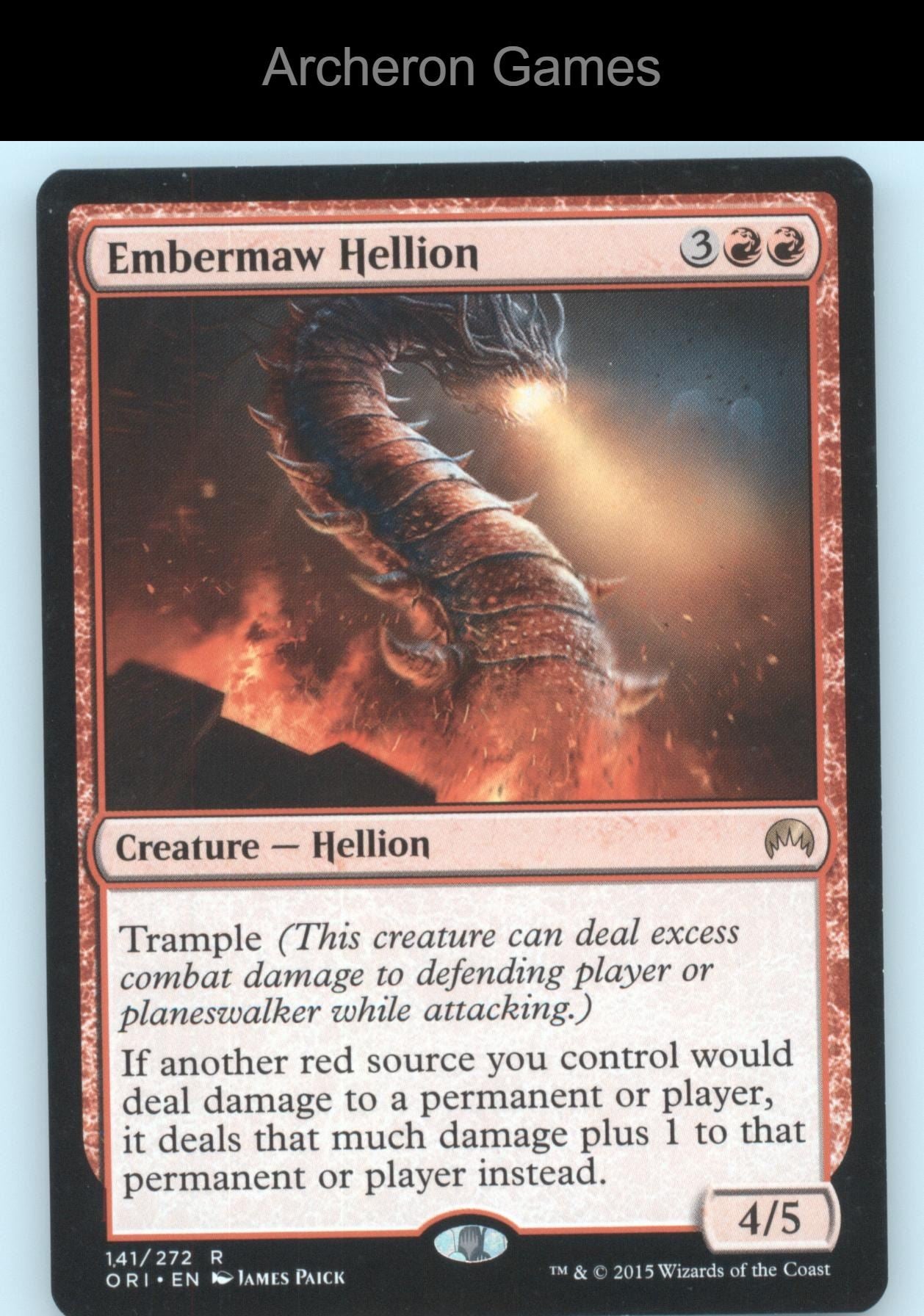 Embermaw Hellion 141 R MTG Card Magic Origins
