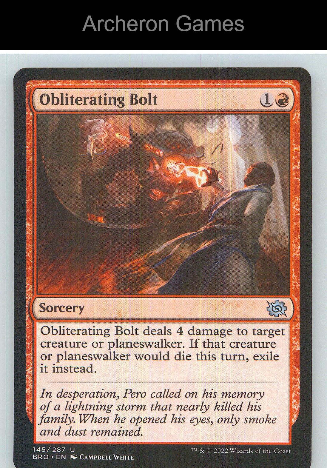Obliterating Bolt BRO 145 UC MTG Card NM/EX+
