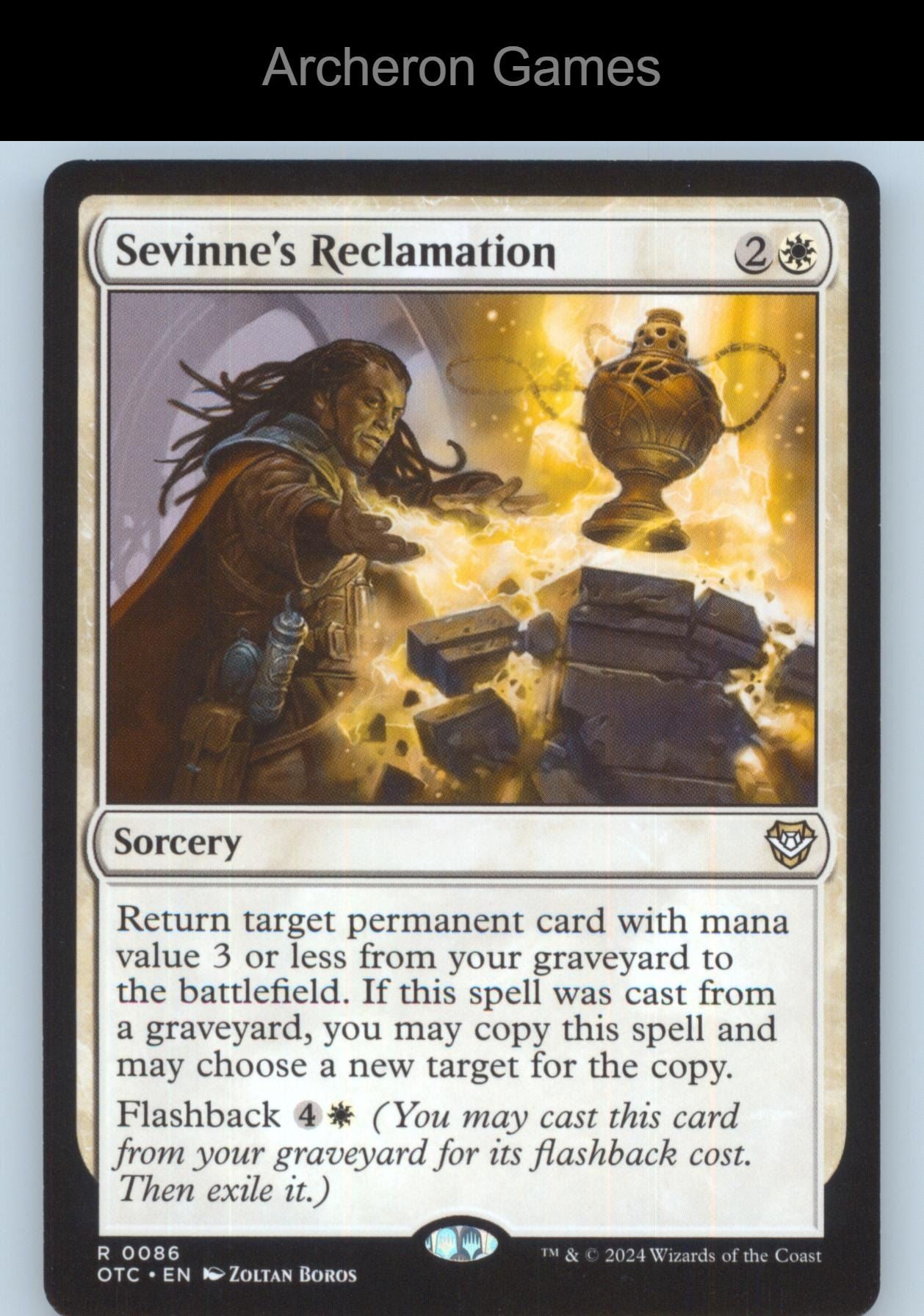 Sevinne's Reclamation 86 R MTG Card Commander: Outlaws of Thunder Junction