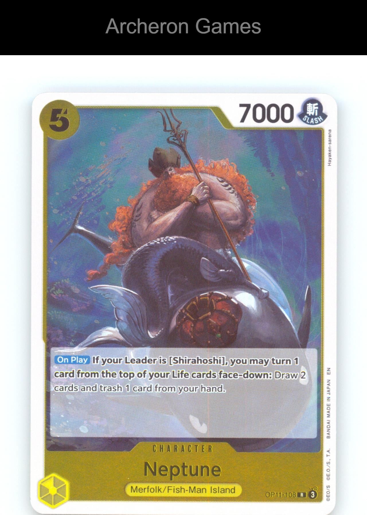 Neptune OP11-108 R One Piece Card NM/EX+ Foil