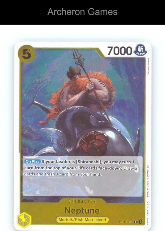Neptune OP11-108 R One Piece Card NM/EX+ Foil