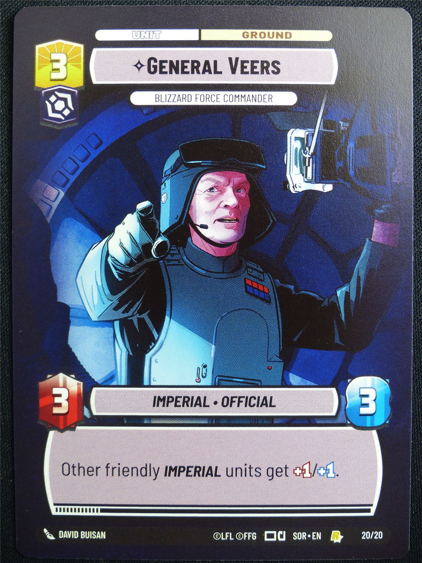 General Veers 20/20 Promo - Star Wars Unlimited Card #4UF