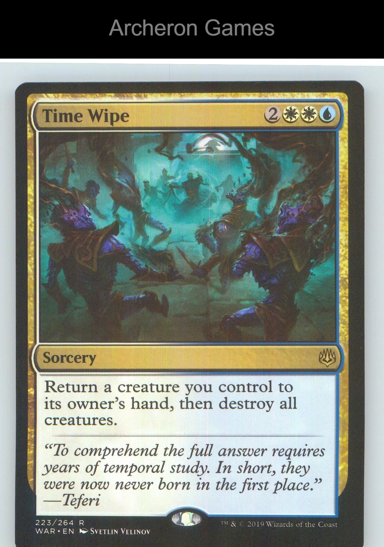 Time Wipe WAR 223 R MTG Card NM/EX+