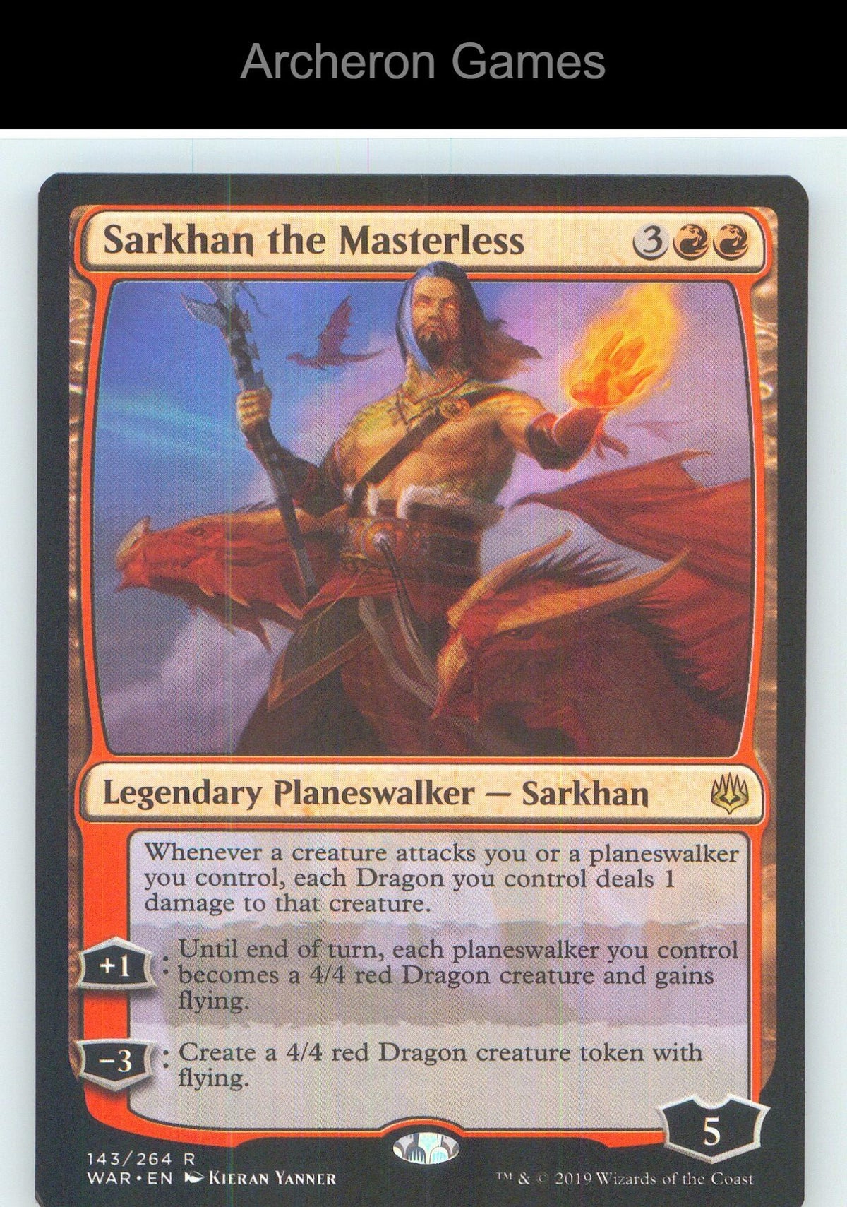 Sarkhan the Masterless WAR 143 R MTG Card NM/EX+