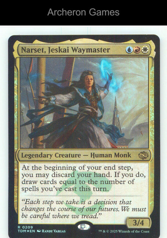 Narset, Jeskai Waymaster TDM 209 R MTG Card NM/EX+ Foil