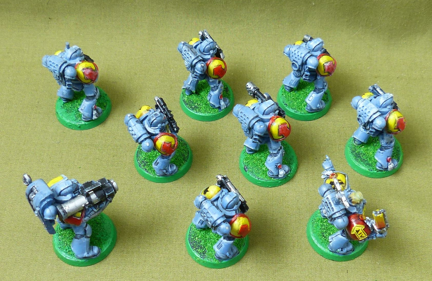 Classic Plastic Space Marines painted - Space Wolves - Warhammer 40K #40T