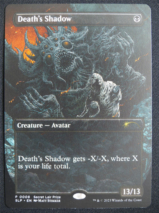 Death's Shadow Borderless - SLP - Mtg Card #249