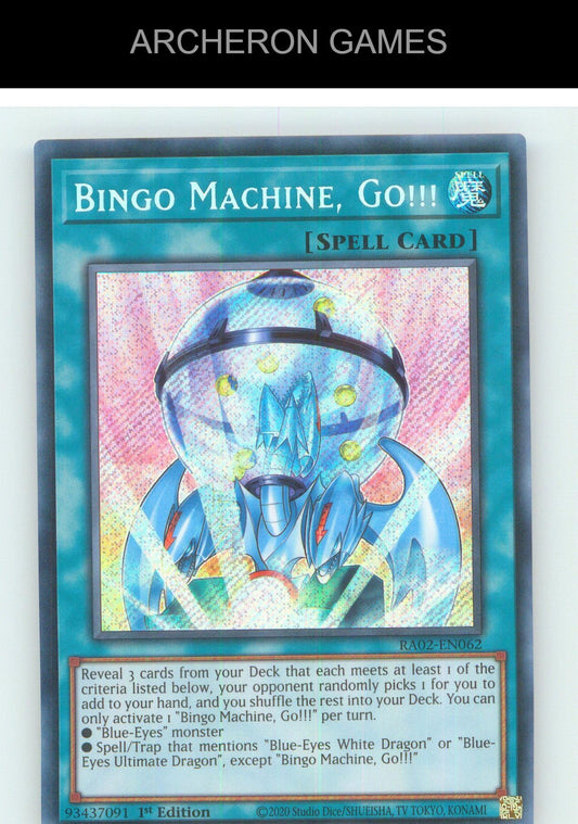 Bingo Machine, Go!!! (Secret Rare) SEC YUGIOH Card 1st Edition
