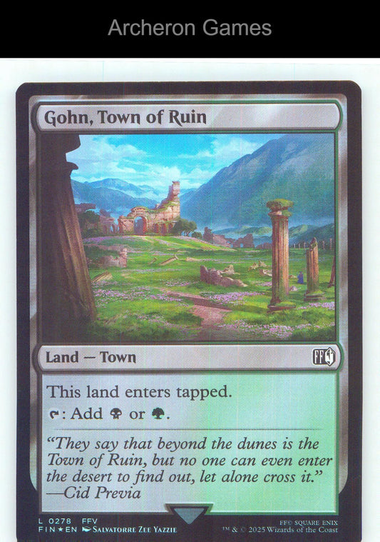 Gohn, Town of Ruin FIN 278 Land MTG Card NM/EX+ Foil