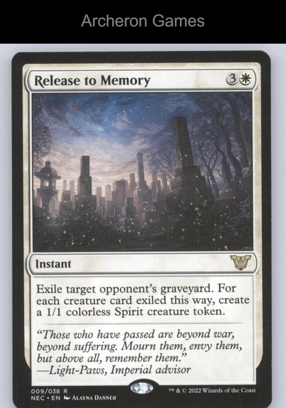 Release to Memory 9 R MTG Card Commander: Kamigawa: Neon Dynasty