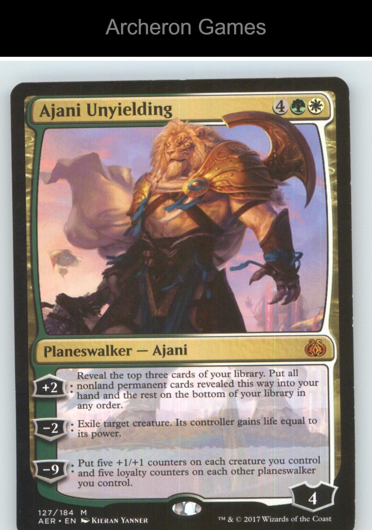 Ajani Unyielding AER 127 Mythic MTG Card NM/EX+