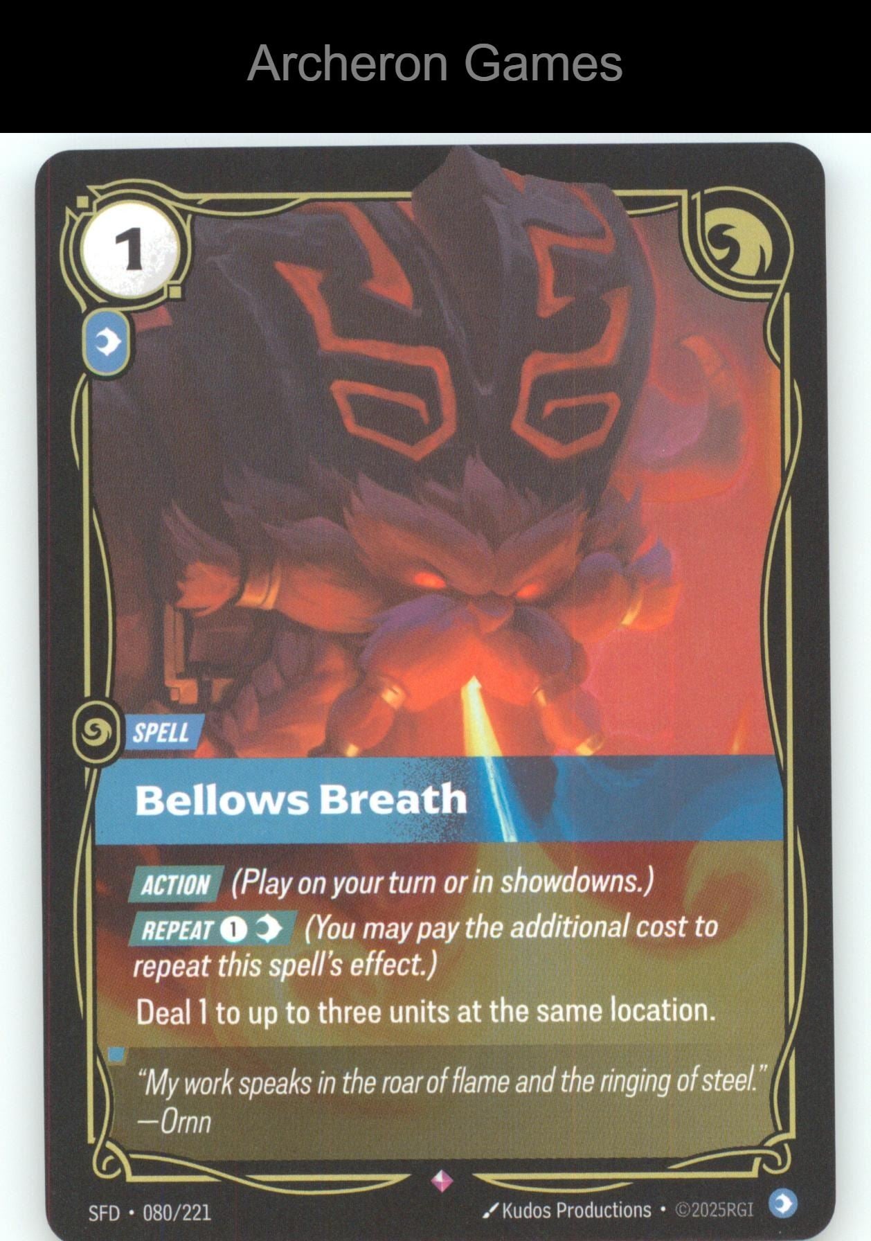 Bellows Breath SFD 080/221 R  Card Spiritforged